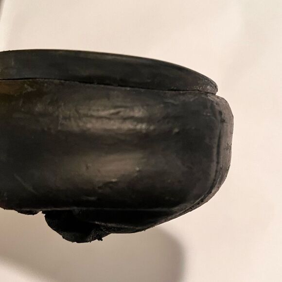 Tory Burch Black Leather Reva Ballet Flats Size 8.5 - Picture 9 of 10